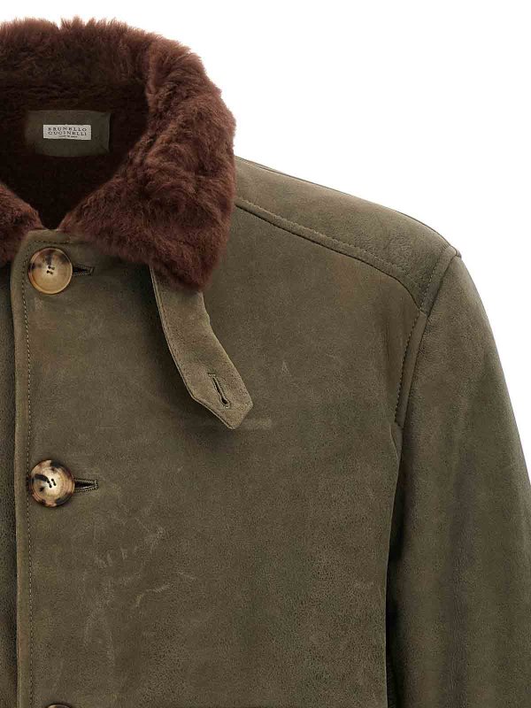 The Best Shops BRUNELLO CUCINELLI: ボンバージャケット - ボンバージャケット - 緑