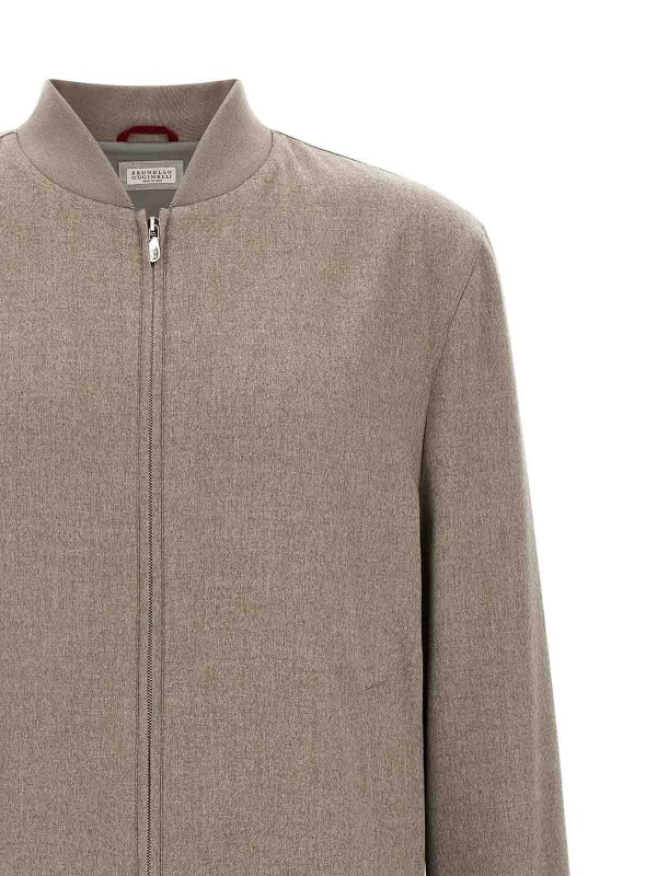 The Best Shops BRUNELLO CUCINELLI: ボンバージャケット - ボンバージャケット - グレー