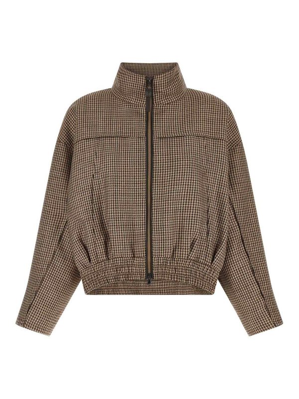 BRUNELLO CUCINELLI: casual jackets - Brown Virgin Wool Jacket