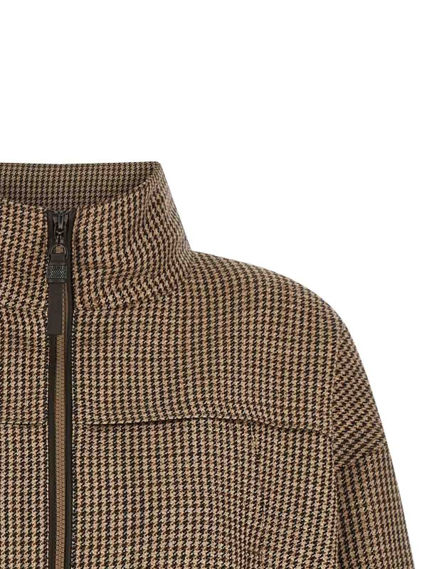 The Best Shops BRUNELLO CUCINELLI: casual jackets - Brown Virgin Wool Jacket