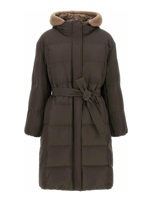 BRUNELLO CUCINELLI: ダウン・ハイテクジャケット - ダウンジャケット - 緑