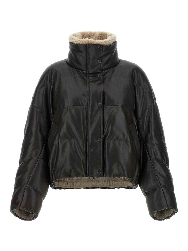 BRUNELLO CUCINELLI: レザージャケット - レザージャケット - Monile