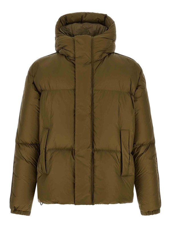 LAMINAR: padded jackets - Green Quilted Puffer Jacket