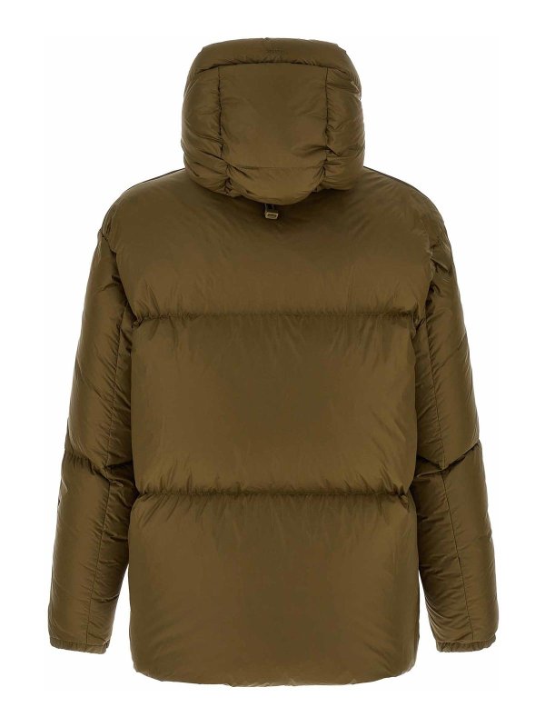 LAMINAR: padded jackets online - Green Quilted Puffer Jacket