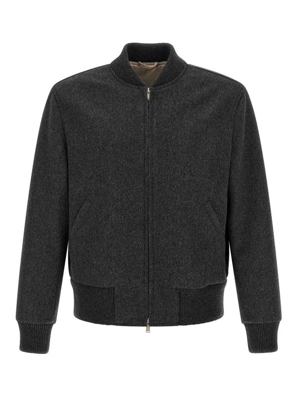 LARDINI: ボンバージャケット - ボンバージャケット - グレー