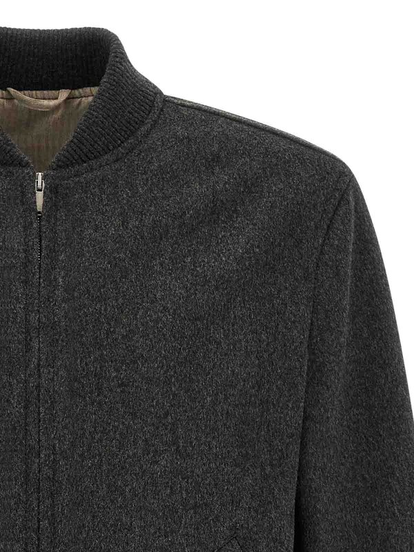 The Best Shops LARDINI: ボンバージャケット - ボンバージャケット - グレー