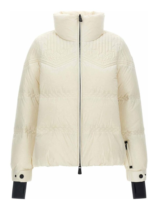 MONCLER: padded jackets - White Anglins Puffer Jacket