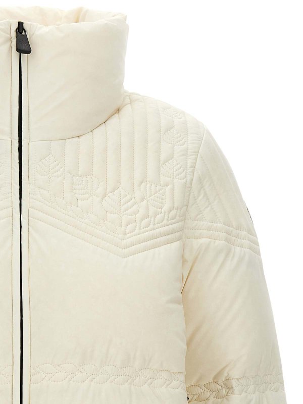 The Best Shops MONCLER: padded jackets - White Anglins Puffer Jacket