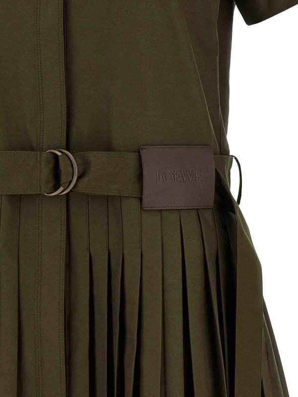 LOEWE buy online 膝丈ドレス - 緑