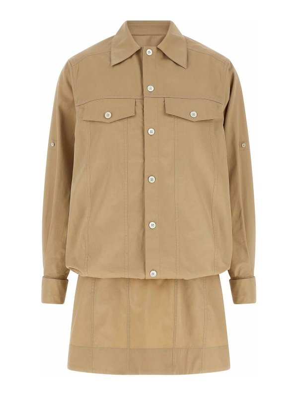LOEWE: ニーレングスドレス - 膝丈ドレス - Double L