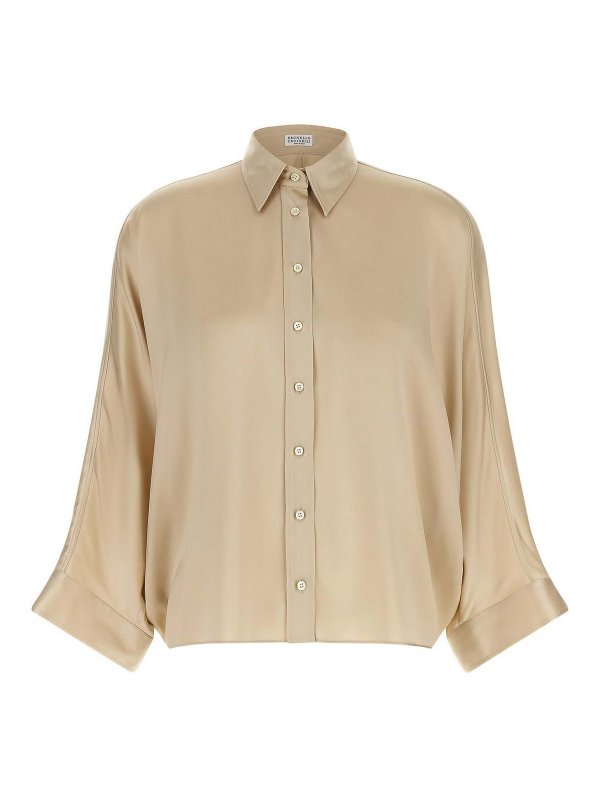 BRUNELLO CUCINELLI: Hemden - Hemd - Beige
