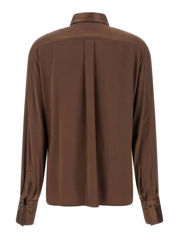 BRUNELLO CUCINELLI: Hemden online - Hemd - Braun