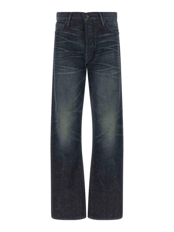 TOM FORD: Jeans Rectos - Vaqueros Rectos - Azul
