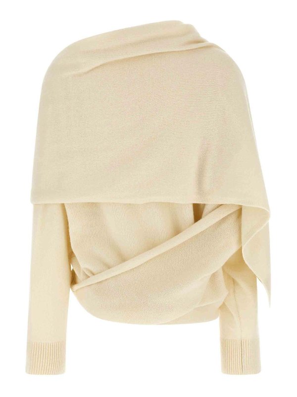 ARMARIUM: Strickpullover mit Rundhalsausschnitt online - Rundhalspullover - Weiß