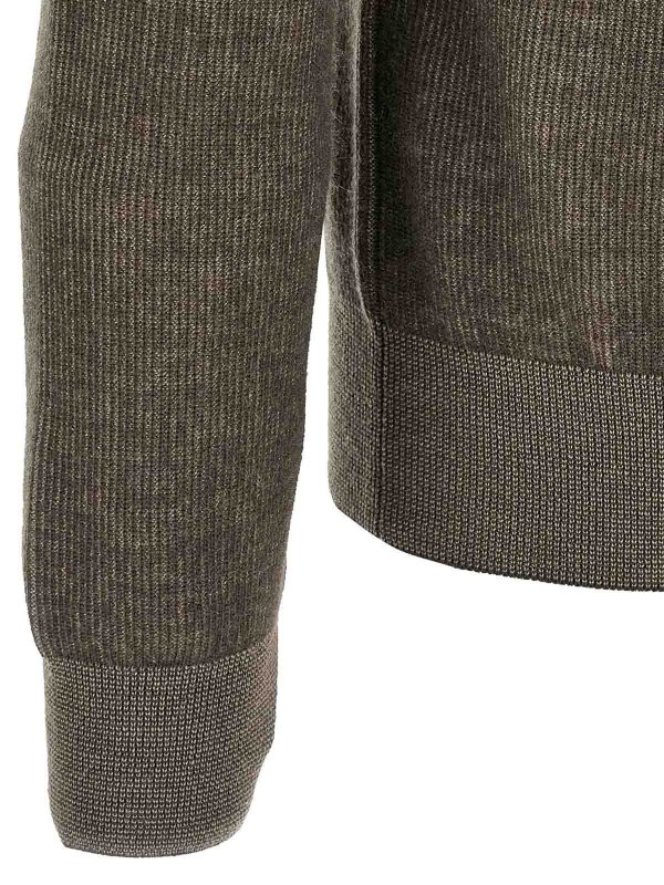 Rundhalspullover - Braun shop online: BRIONI