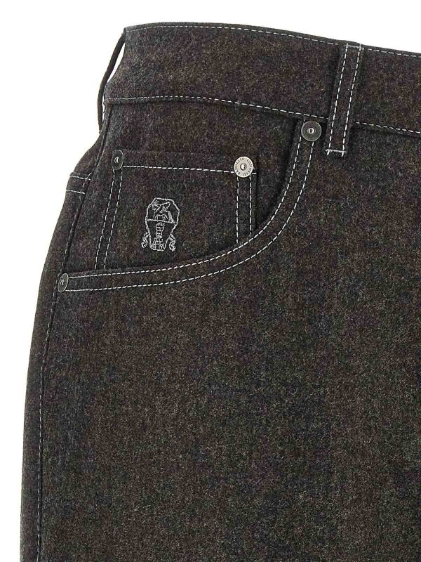 BRUNELLO CUCINELLI buy online カジュアルパンツ - グレー