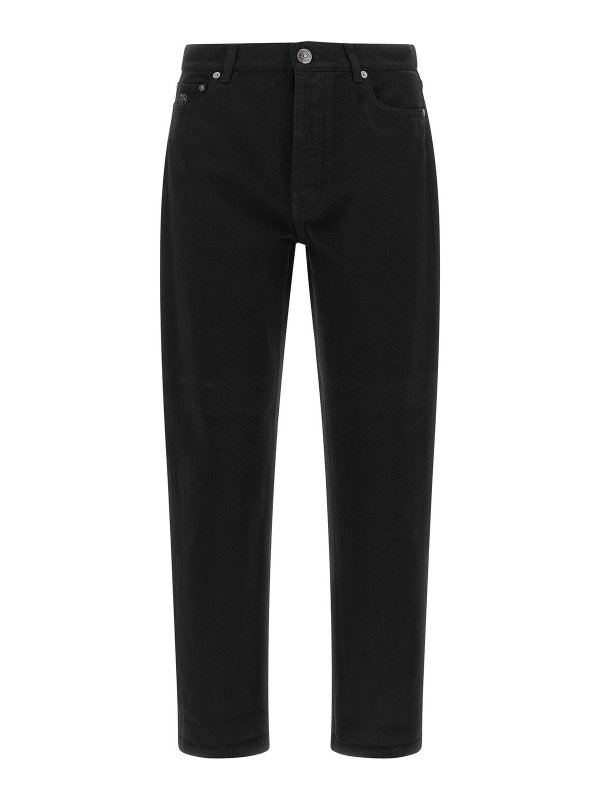 BRUNELLO CUCINELLI: ストレートジーンズ - ストレートジーンズ - 黒