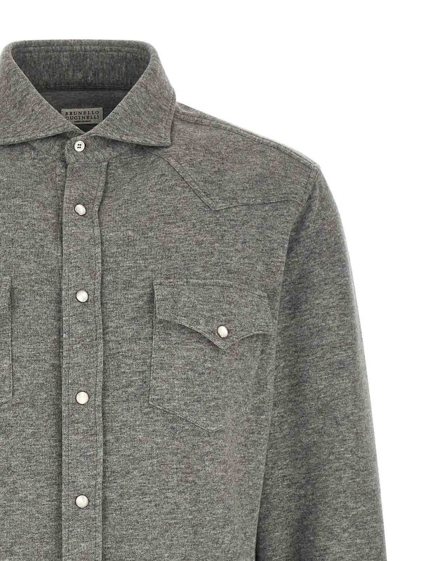 The Best Shops BRUNELLO CUCINELLI: Camisas - Camisa - Gris