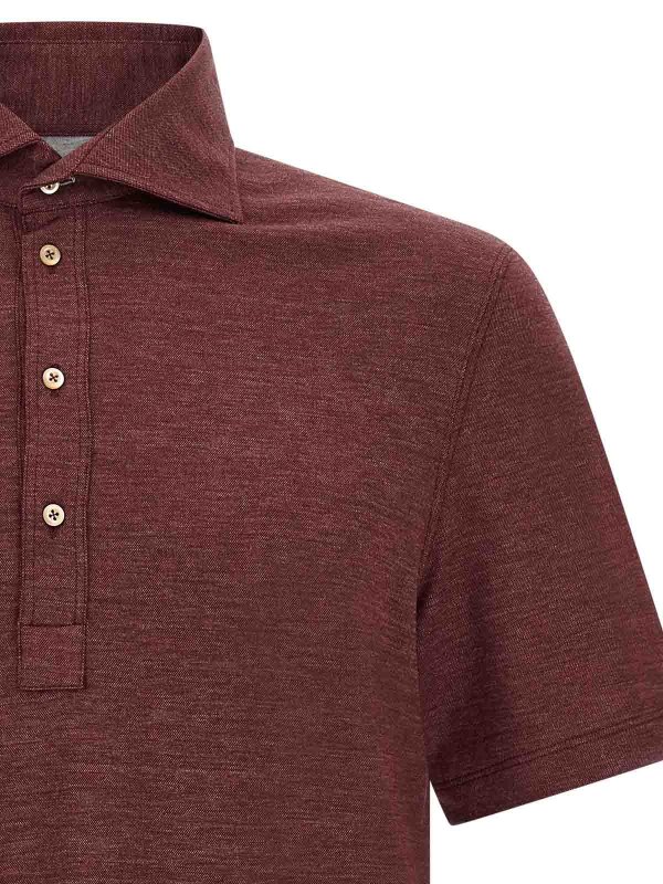 The Best Shops BRUNELLO CUCINELLI: ポロシャツ - ポロシャツ - ダークレッド