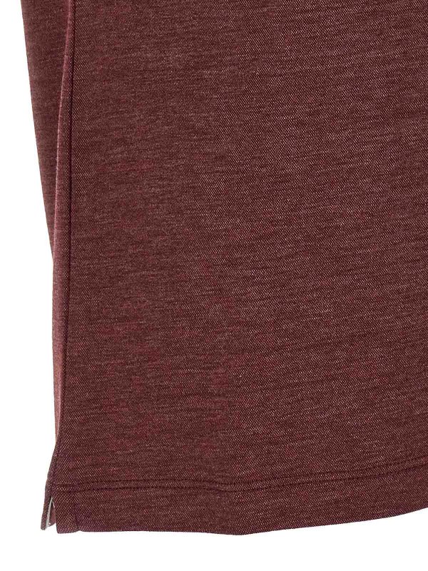 ポロシャツ - ダークレッド shop online: BRUNELLO CUCINELLI