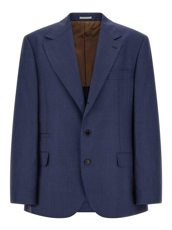 BRUNELLO CUCINELLI: Blazer - Blazer - Blau