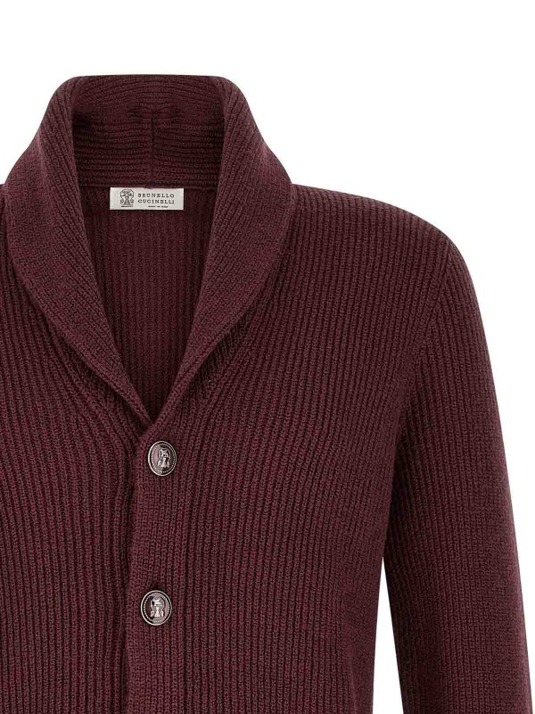 The Best Shops BRUNELLO CUCINELLI: カーディガン - カーディガン - ダークレッド