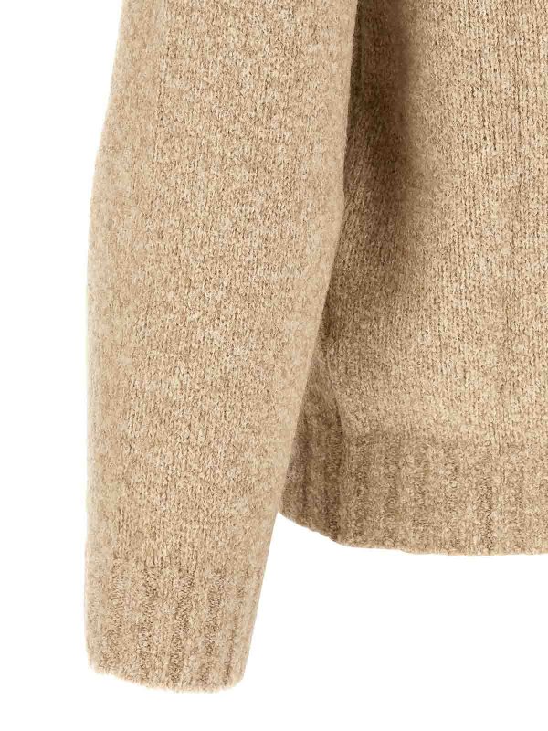 Pull Col Rond - Beige shop online: BRUNELLO CUCINELLI