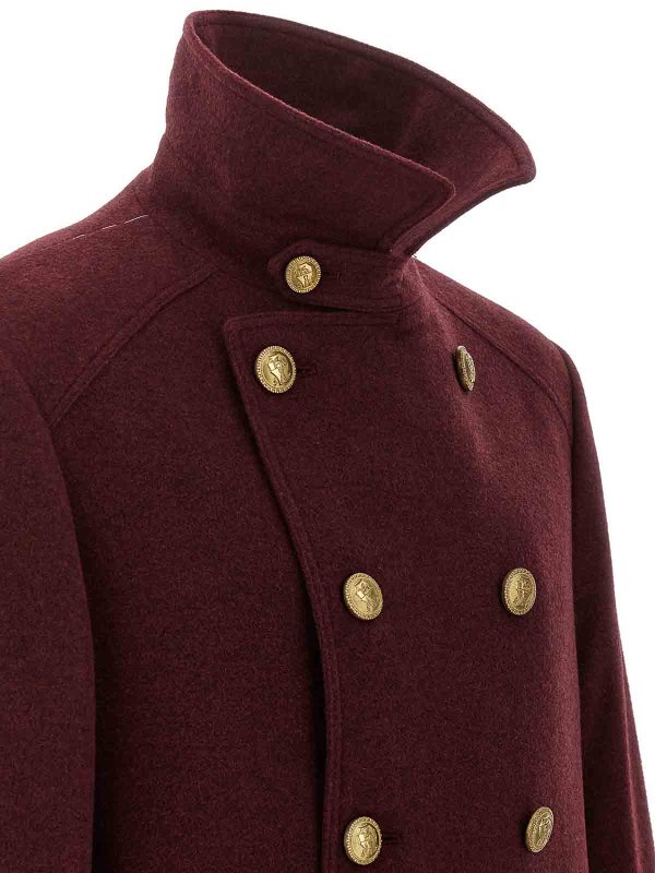 BRUNELLO CUCINELLI buy online ロングコート - ダークレッド