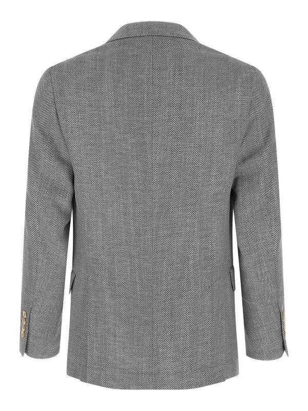 BRUNELLO CUCINELLI: ブレザー online - ブレザー - グレー
