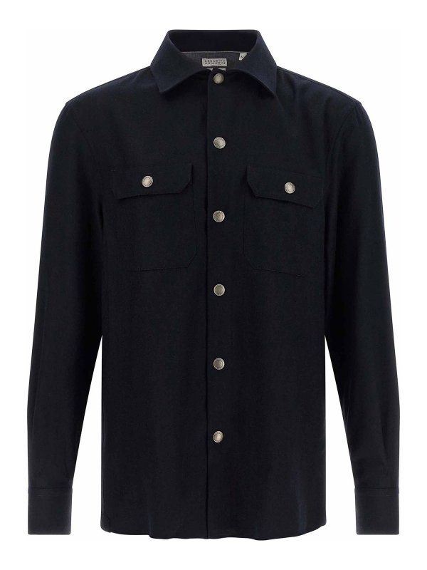BRUNELLO CUCINELLI: カジュアルジャケット - カジュアルジャケット - ブルー