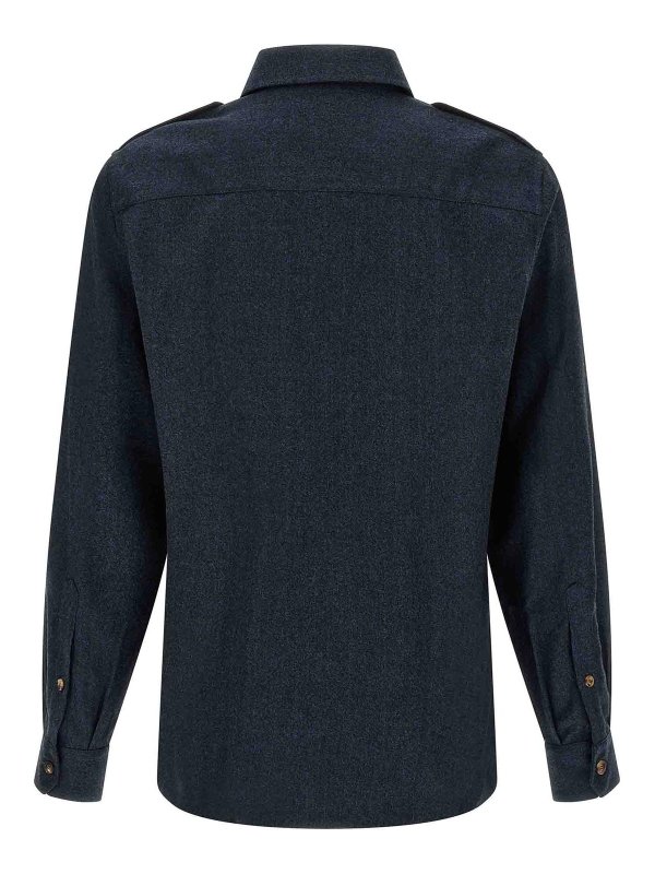 BRUNELLO CUCINELLI: シャツ online - シャツ - ブルー