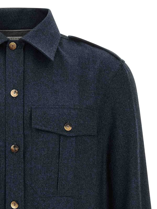 The Best Shops BRUNELLO CUCINELLI: シャツ - シャツ - ブルー