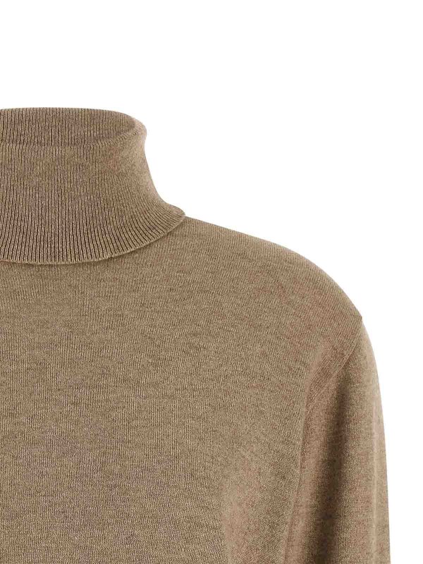 The Best Shops BRUNELLO CUCINELLI: Strickpullover mit Rundhalsausschnitt - Rundhalspullover - Beige