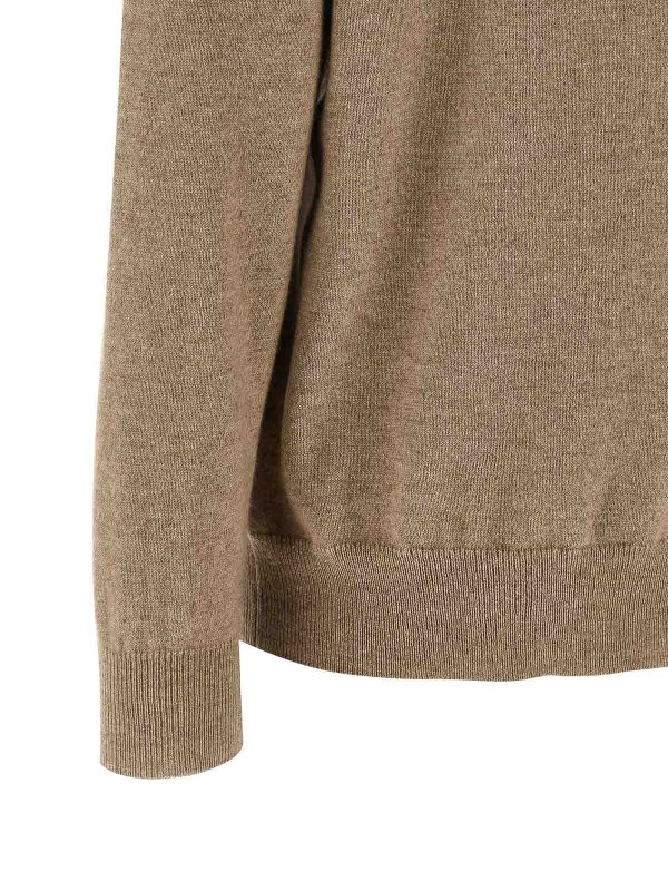 Rundhalspullover - Beige shop online: BRUNELLO CUCINELLI