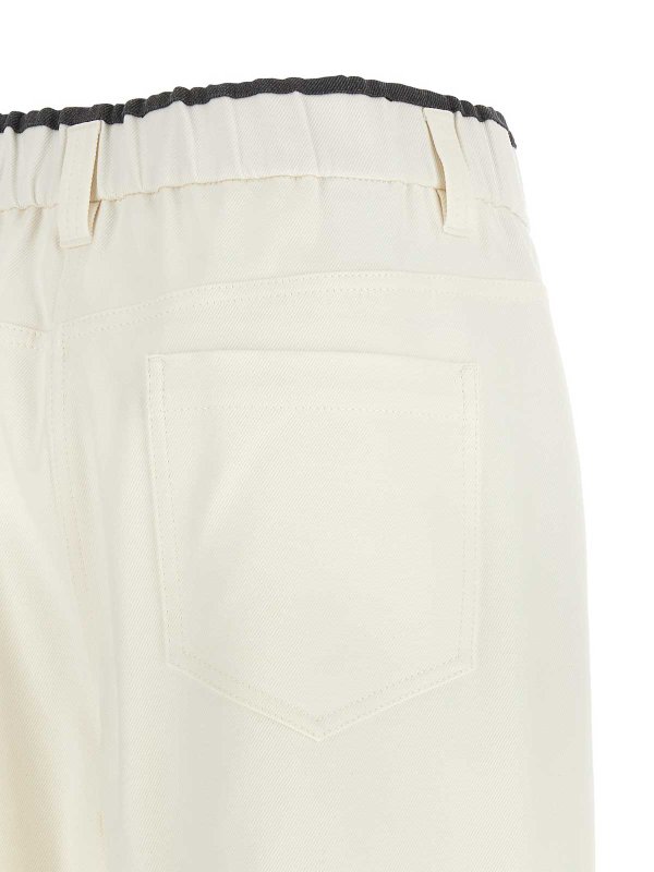カジュアルパンツ - 白 shop online: BRUNELLO CUCINELLI