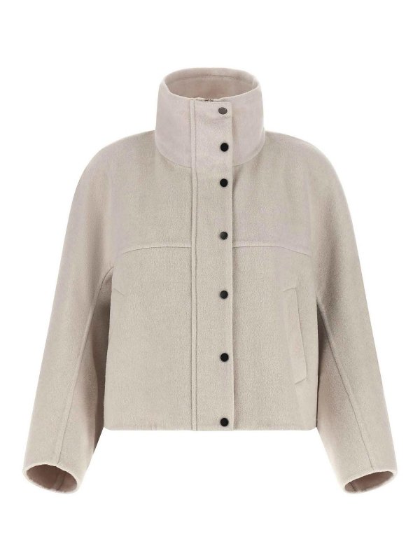 BRUNELLO CUCINELLI: トレンチコート online - トレンチコート - グレー