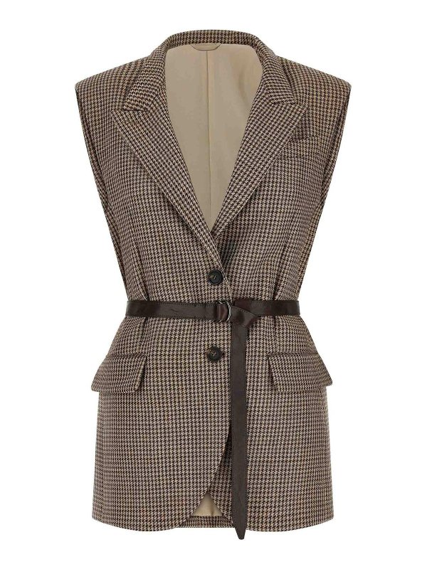 BRUNELLO CUCINELLI: Chalecos - Chaleco - Beis