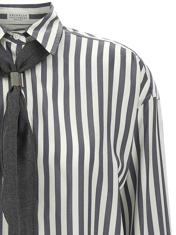 The Best Shops BRUNELLO CUCINELLI: シャツ - シャツ - グレー