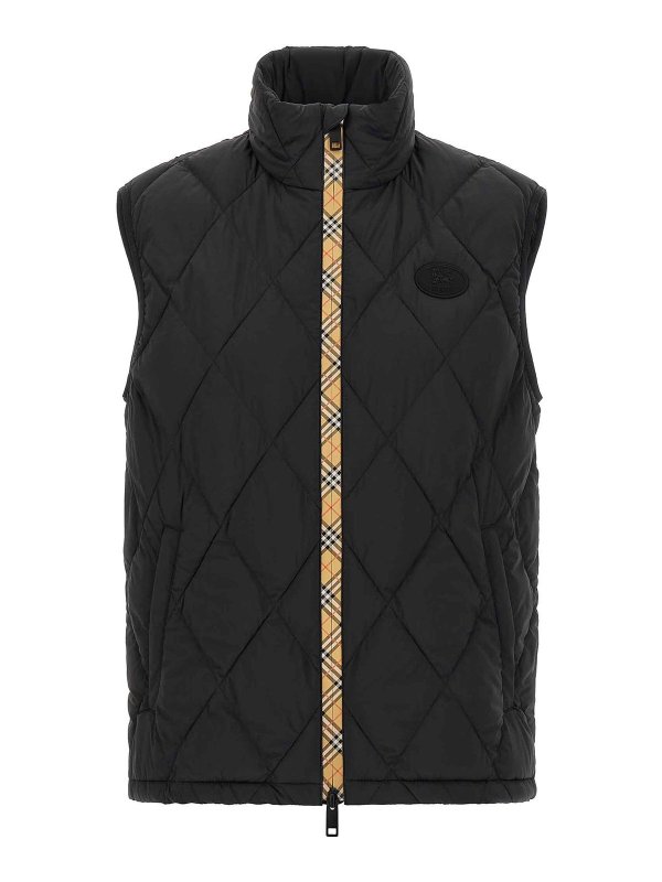 BURBERRY: Westen - Weste - Schwarz