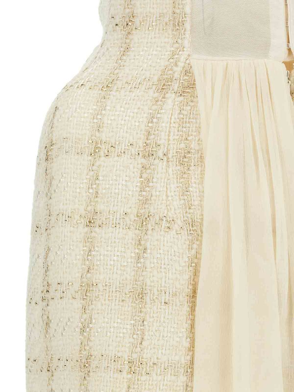 イブニングドレス - 白 shop online: ELISABETTA FRANCHI