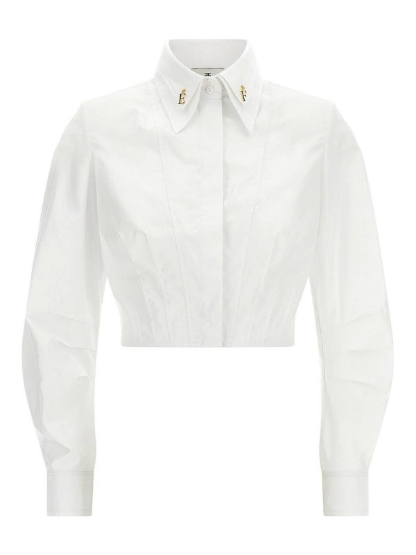 ELISABETTA FRANCHI: シャツ - シャツ - 白