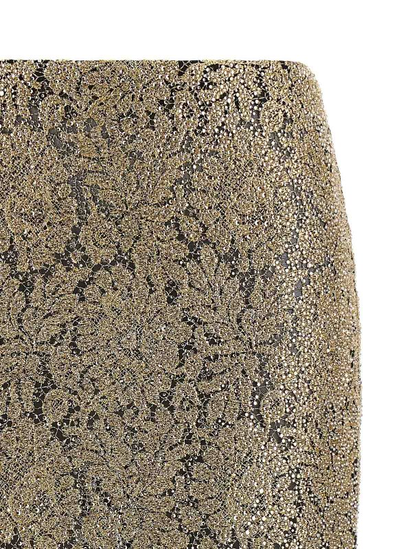 The Best Shops ERMANNO SCERVINO: ニーレングススカート＆ミディ丈 - 膝丈/ミディスカート - 金