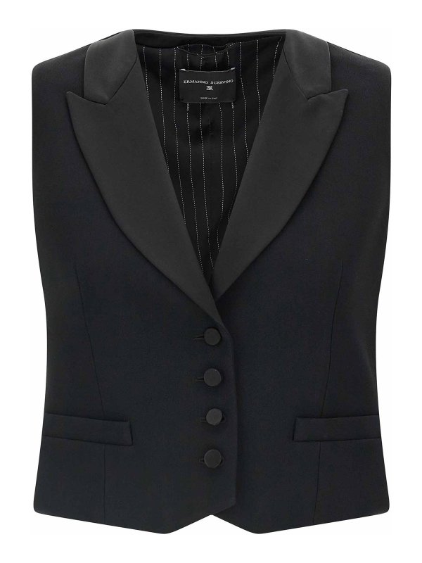 ERMANNO SCERVINO: ベスト - ベスト - 黒