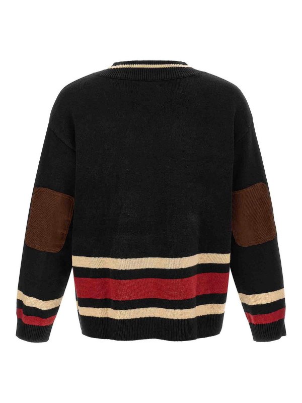 FOUND: Strickpullover mit Rundhalsausschnitt online - Rundhalspullover - Schwarz