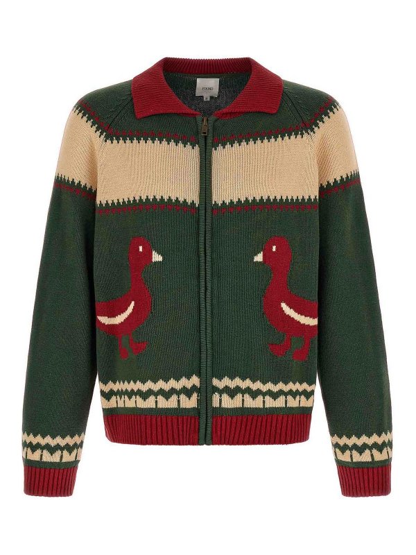 FOUND: Cardigans - Cardigan - Grün
