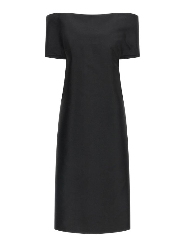 JIL SANDER: ニーレングスドレス - 膝丈ドレス - 黒