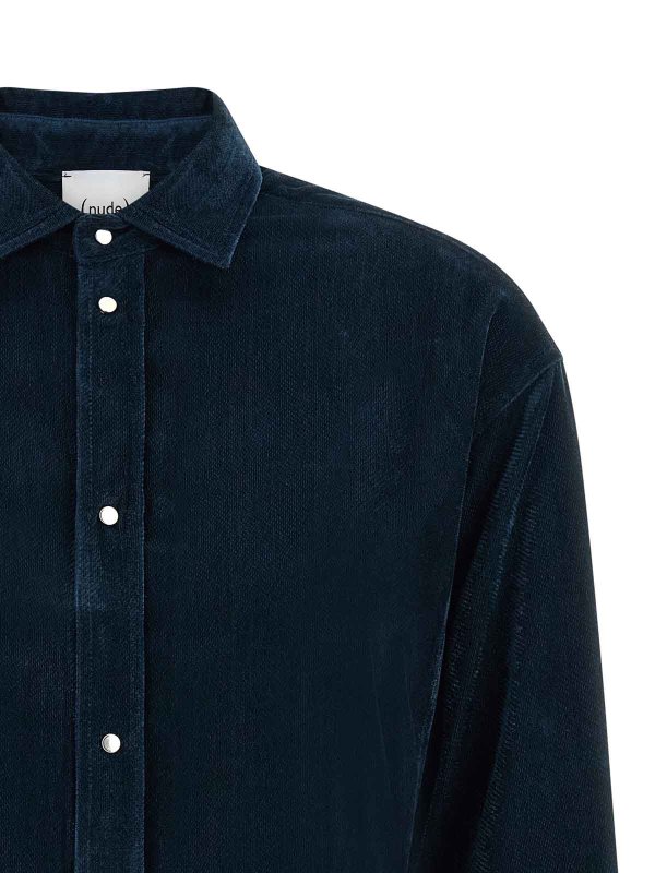 The Best Shops Nude: Camisas - Camisa - Azul