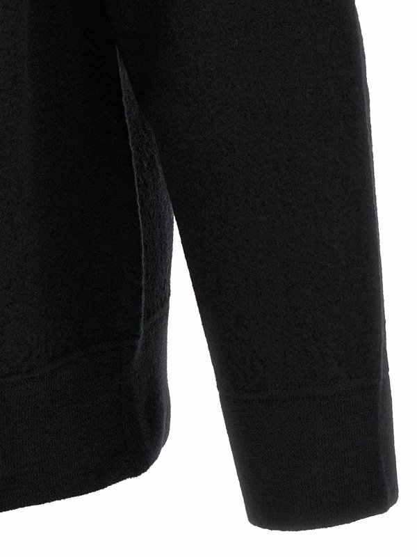 クルーネック - 黒 shop online: OLIVER LATTUGHI