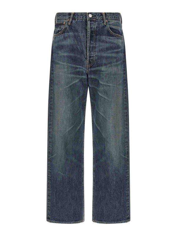 VISVIM: ストレートジーンズ - ストレートジーンズ - ブルー