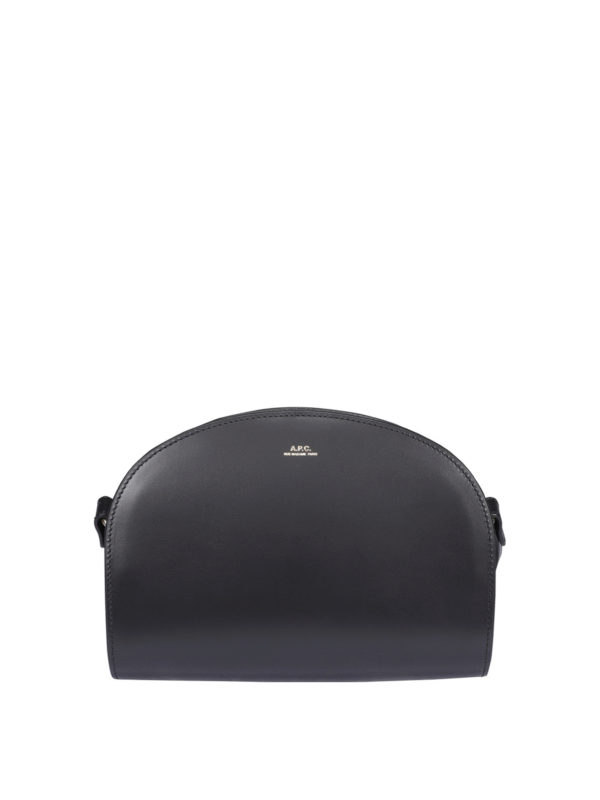 A.P.C.: cross body bags - Demi-Lune leather bag